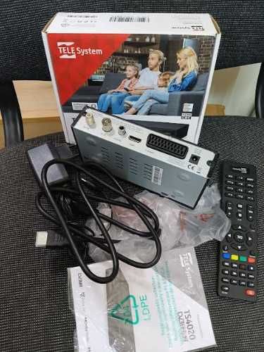 ТВ декодер TELE System TS4020 с двоен DVB T/T2 и DVB-S/S2