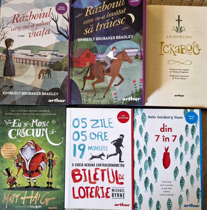 Vand pachet 6 cărți Bestsellers copii / adolescenți