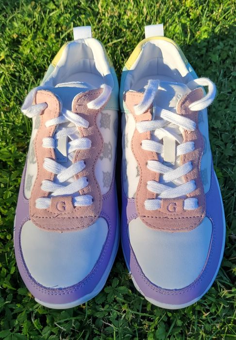 Pantofi sport, Sneakers marca originala Guess, noi, marimea 39, piele naturala