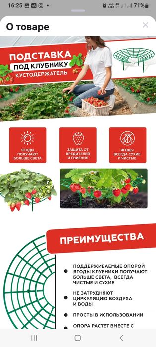 Подставка для клубники