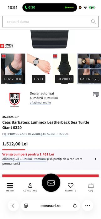 Ceas Luminox. XS 0325 GP.  Sigilat