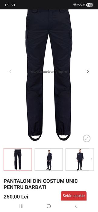 Pantaloni tactici pompieri jandarmi mărimea 48/1