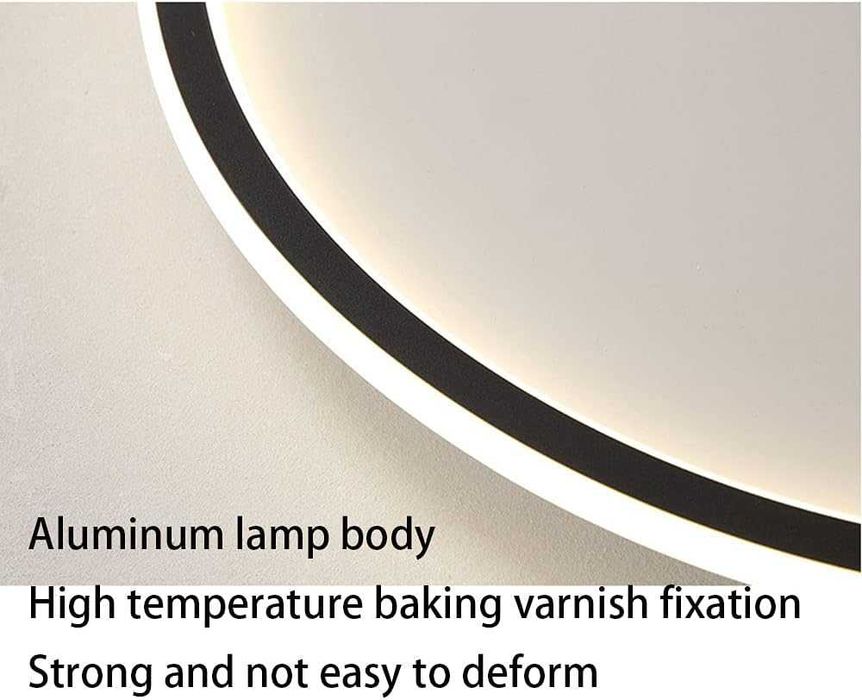 Ултратънка 4,5 см, ф60 см, ЛЕД, LED таванна лампа, модерна и кръгла №3