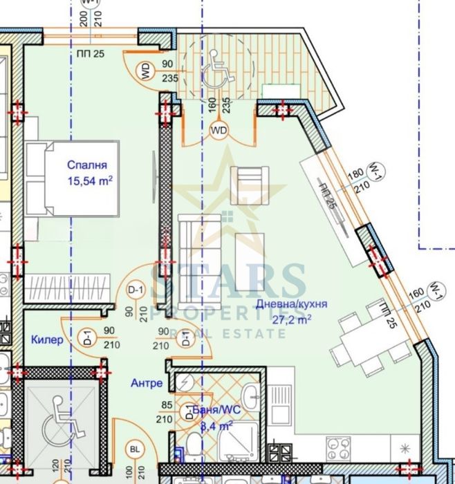 Продажба 2-стаен гр. Варна - Погреби 79m²