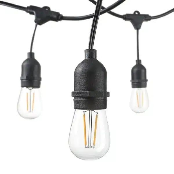 Ghirlanda luminoasa pentru gradina 10m, lumina calda (3000 K), protectie IP44, 10 becuri LED exterior