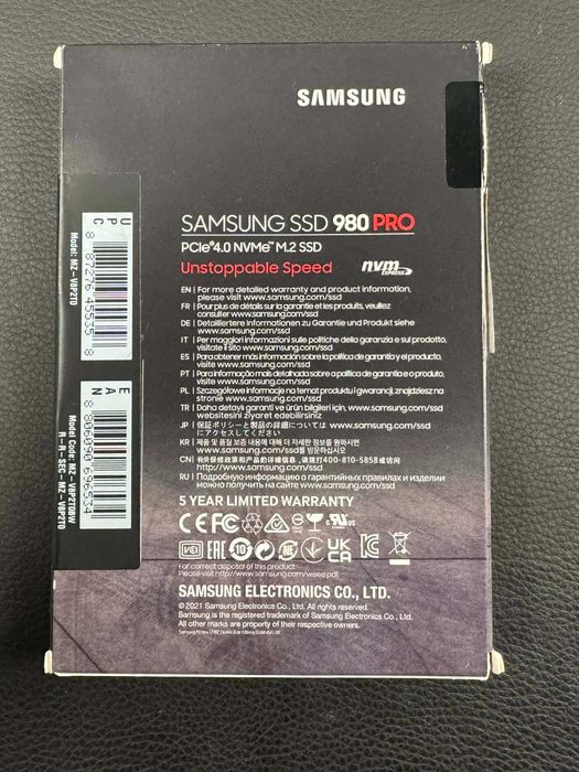 Samsung 980 PRO 2TB NVMe PCIe 4.0 – чисто ново, гаранция до 2027г.