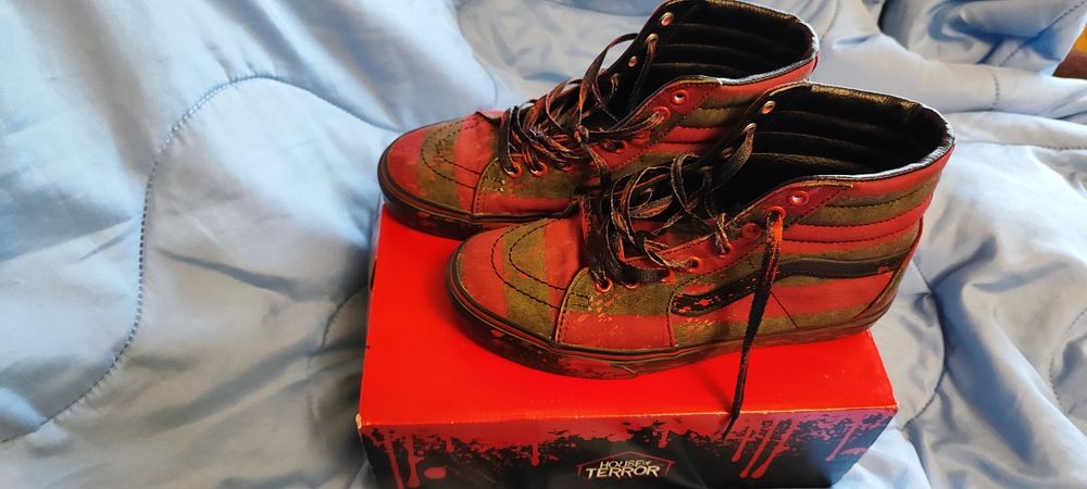 Vans X House Of Terror SK8 Hi Nightmare On Elm Street “Freddy Krueger”
