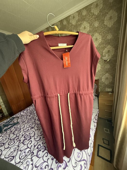 Летнее платье лён