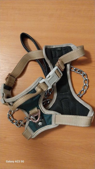 Ham DOG & DRESS marimea S si lesa lant 80 cm