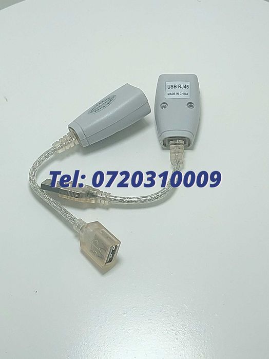 Adaptor Extensie Usb Rj45 45M Cat 5 6 cat5 cat6