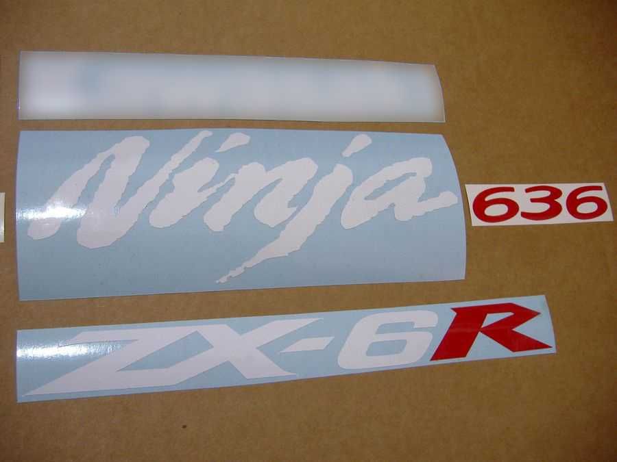 Стикери Kawasaki ZX-6R Ninja 2005-2006 кавазаки 636 зх6р лепенки zx6r