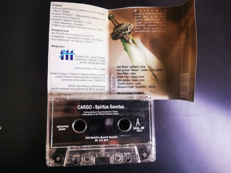 Caseta Cargo Spiritus Sanctus