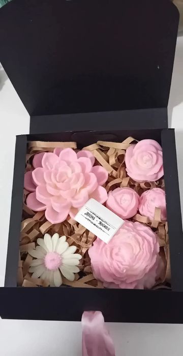 GIFTBOX cutie cu lumanari parfumate din ceara naturala de soia