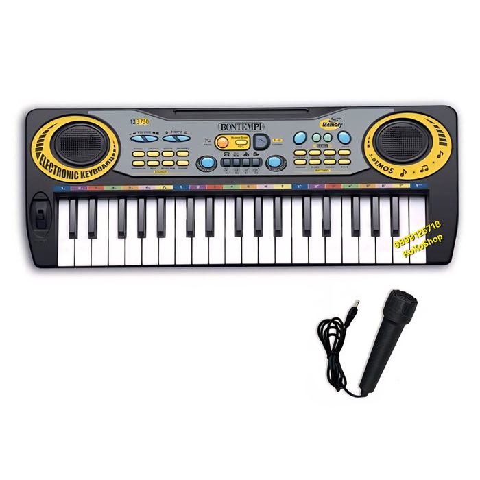 Детско пиано с микрофон Bontempi/йоника с микрофон