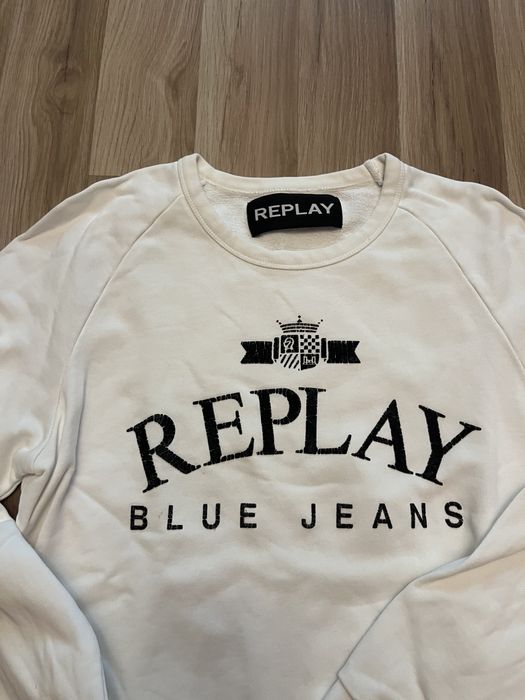 Bluza Replay blue jeans