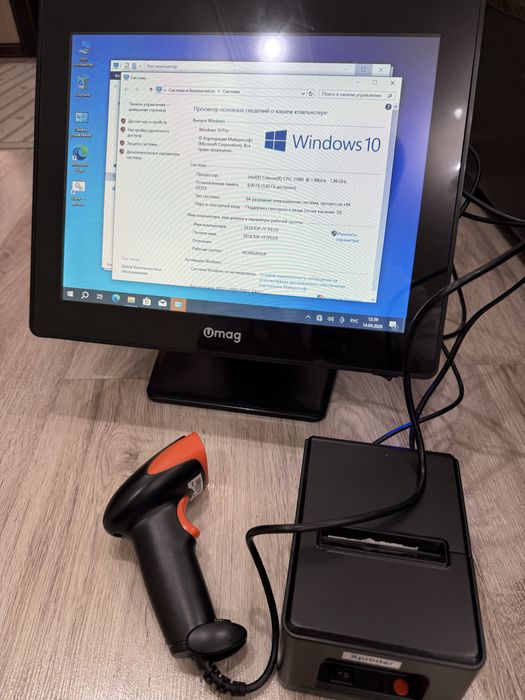 Моноблок Новый POS Umag сенсор 4gb оперативка 64бит SSD