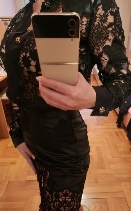 Уникален Сет,дантела и кожа от RE design by Radina Encheva