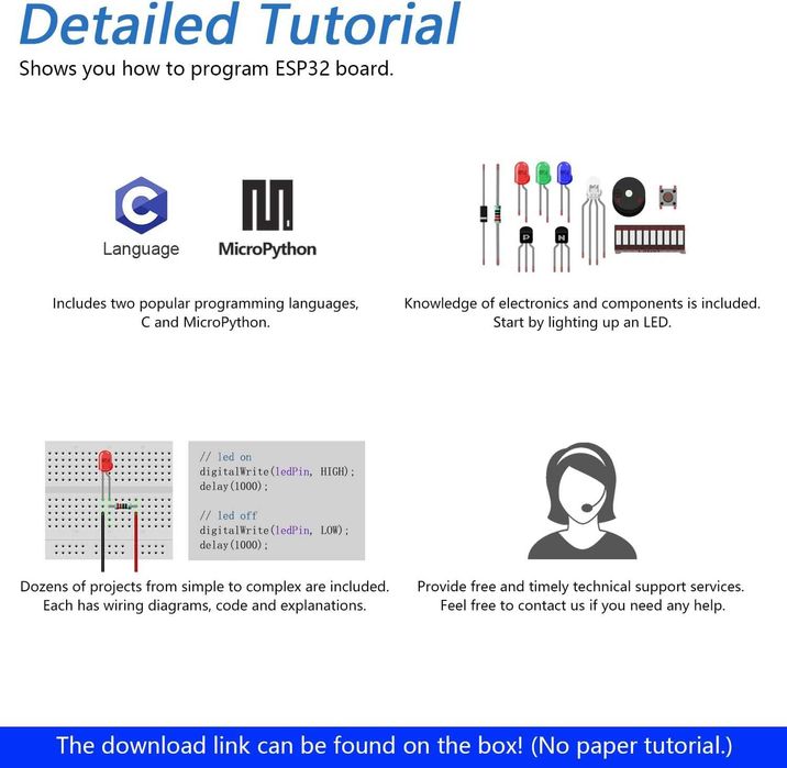 Комплект за ESP32-WROVER двуядрен 32-битов микропроцесор ,камера и др.
