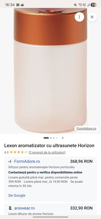 Difuzor arome lexon