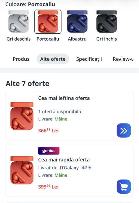 CMF Buds Pro 2 – Orange – Stare foarte bună