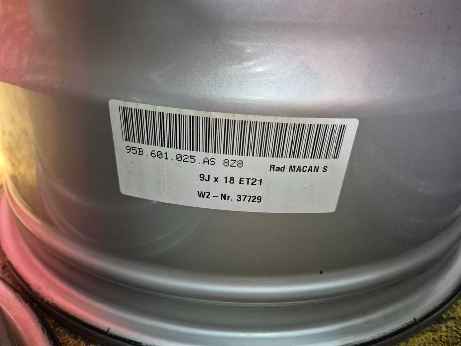 4 Jante Aliaj 5x112 18'' OEM Porsche Macan - CA NOI 2 Latimi + SENZORI