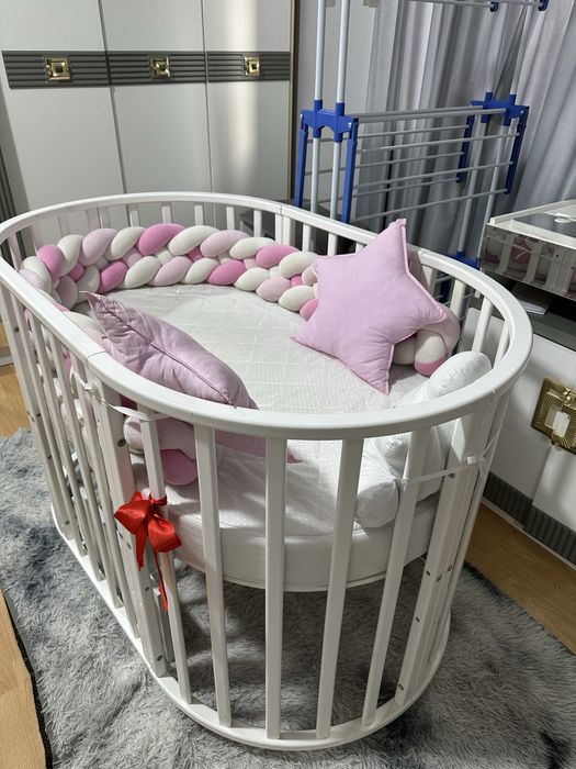 Манеж детское с двумя мотрасами и подушками