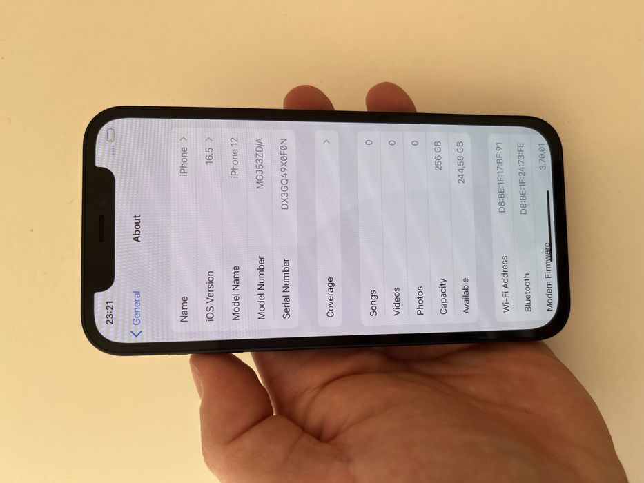 Iphone 12 256GB 92% bat
