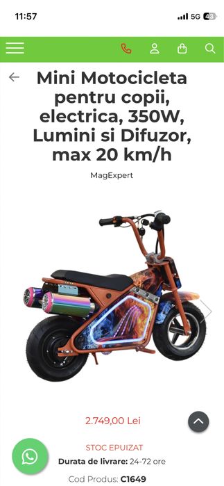 Vand scuter,motocicleta copii 3-10 ani