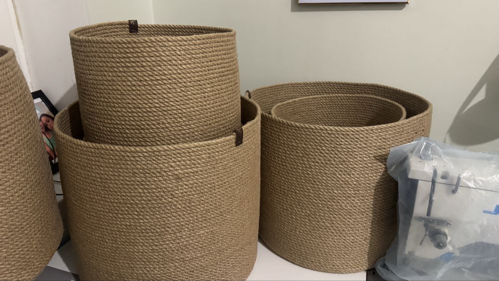 Кашпо из джута кашпо