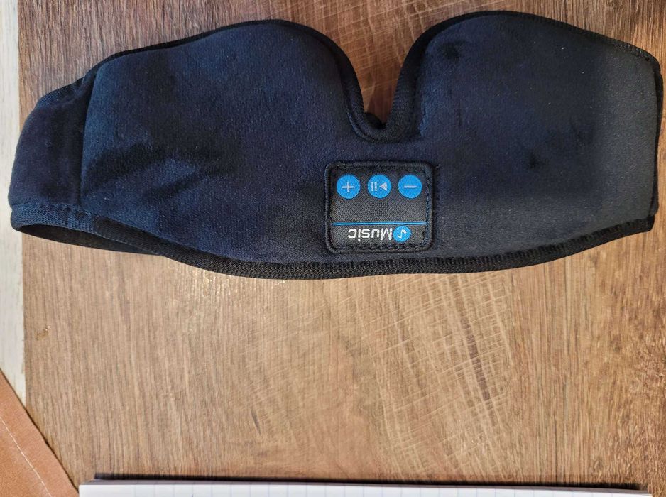Маска за сън с Bluetooth слушалки/ пълен мрак Идеална за пътуване НОВА