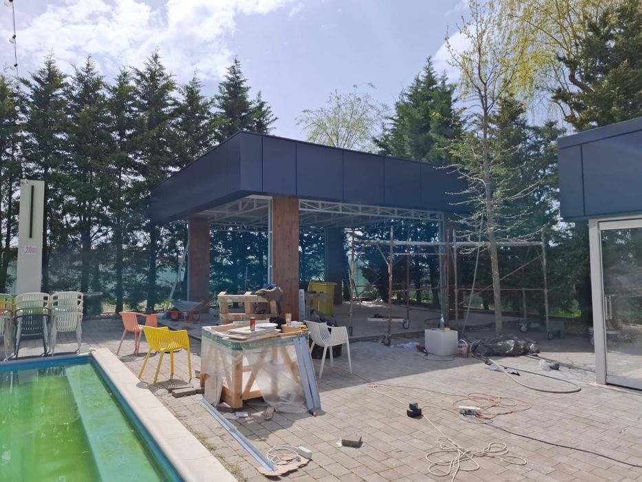 Fațada ventilată placate cu bond ,hpl , ceramica , fibrociment