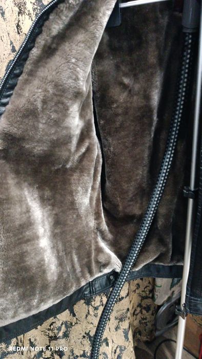 Куртка зимняя кожаная