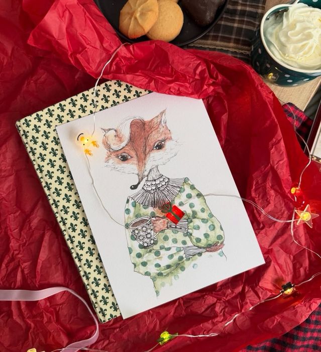 Ограничен брой - Ръчно рисувани картички с уникални илюстрации  за спе