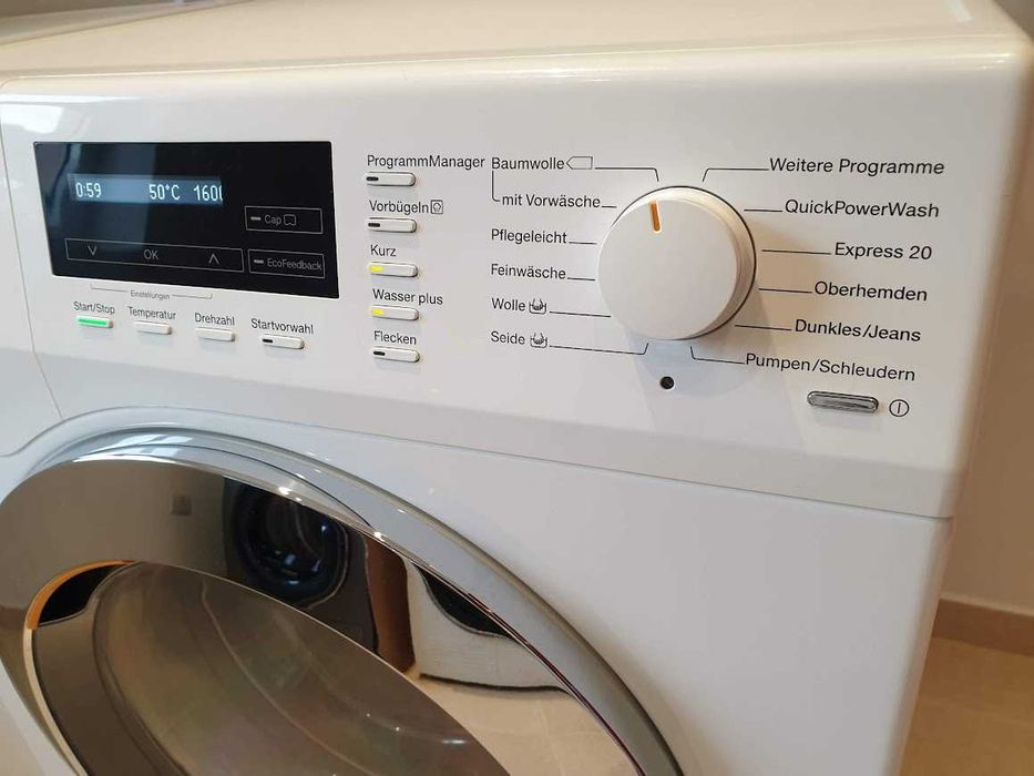 1600rpm Пералня Miele W1 PowerWash Миеле 12м Гаранция