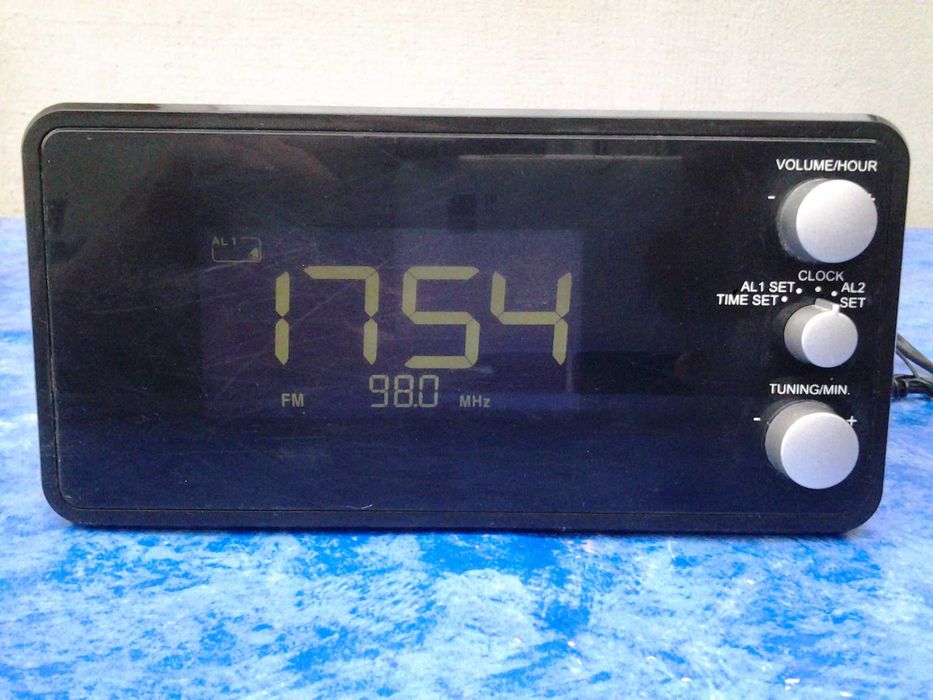 Terris, Ceas electronic LED verde, Afisaj digital, Alarma,