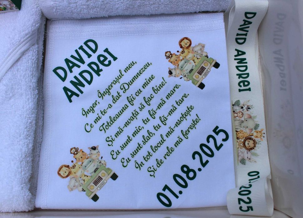 Trusou botez personalizat, 7 piese