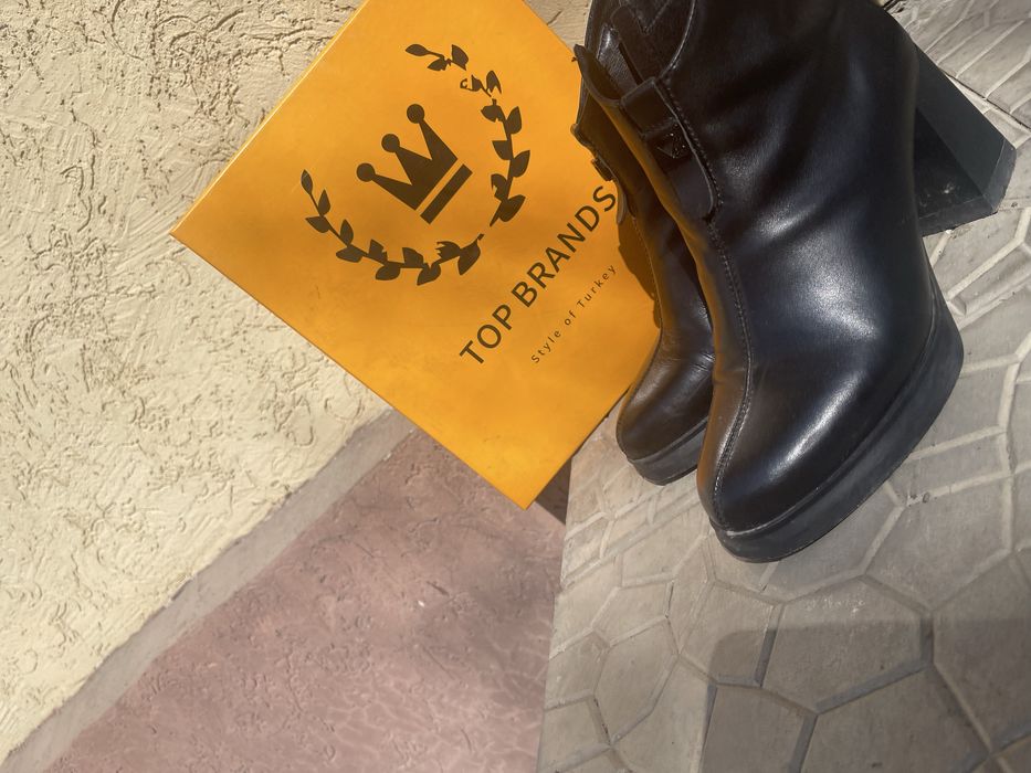 Ботинки демисезонные кожаные