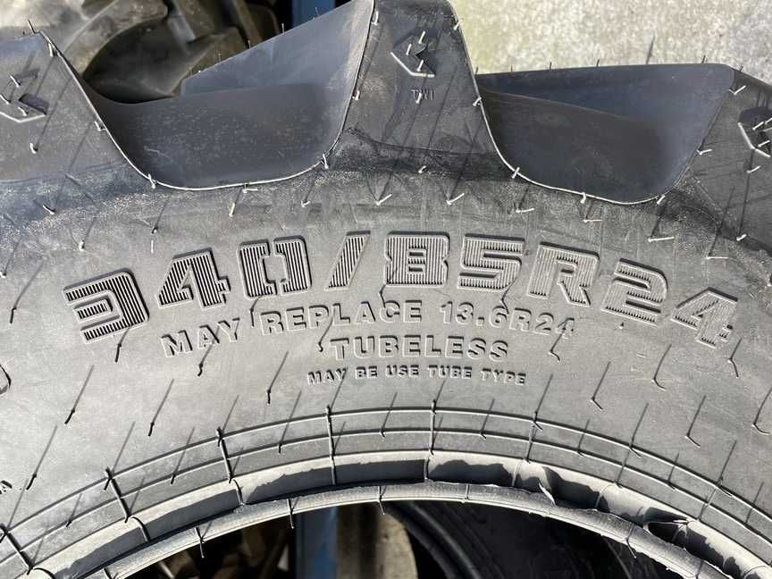 Anvelope noi radiale 340/85R24 marca CEAT pentru tractor CASE