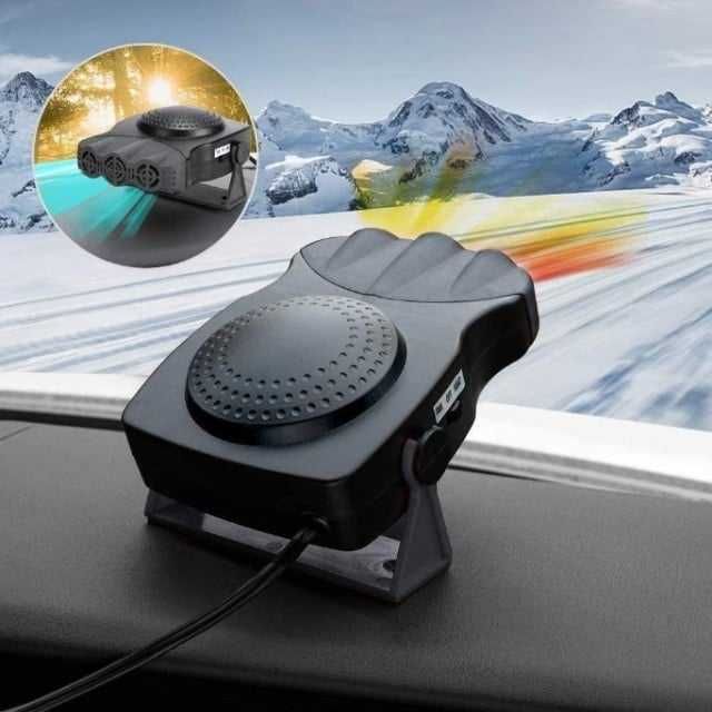 Aeroterma auto cu aer cald si rece, incalzire/dezaburire, 12V, 150W