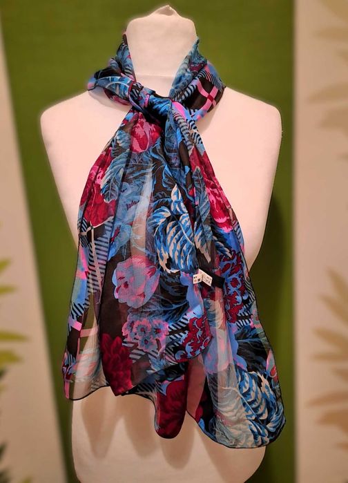 Eșarfă 100% mătase 136x37 cm Marc Rozier