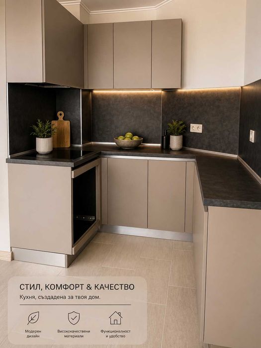 Нов апартамент Виница с кухня