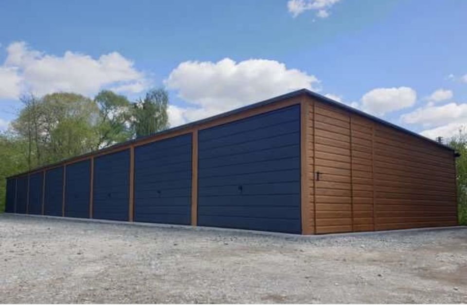 Garaje auto pe structura metalica