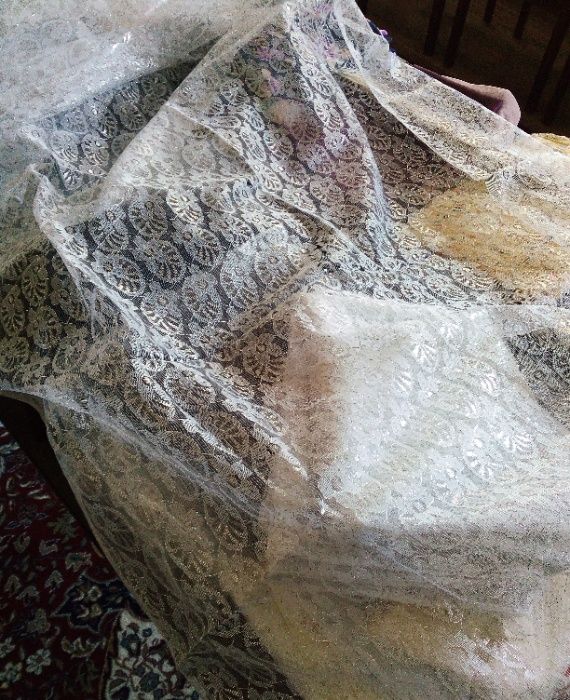 Келинлар учун гипюр газлама.Метри 30минг.Ткань для невесты гипюр