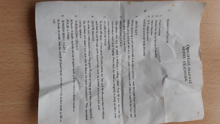 Стационарен телефон Seamax CC-C902BK