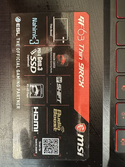 Продам ноутбук msi