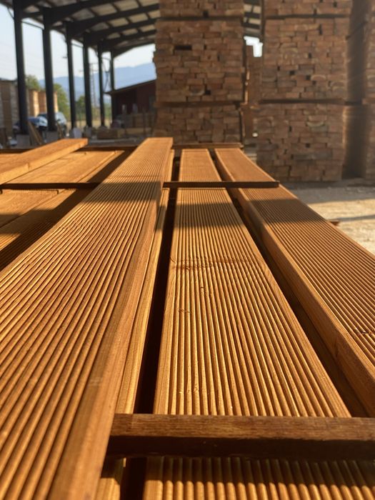 Импрегниран декинг 12см - подова настилка