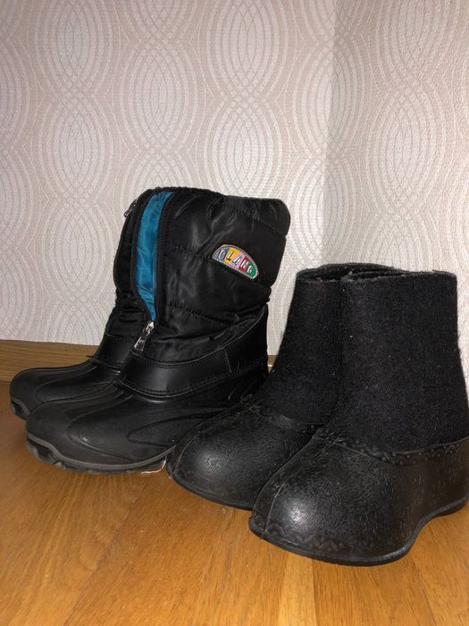 Зимние дутыши и валенки