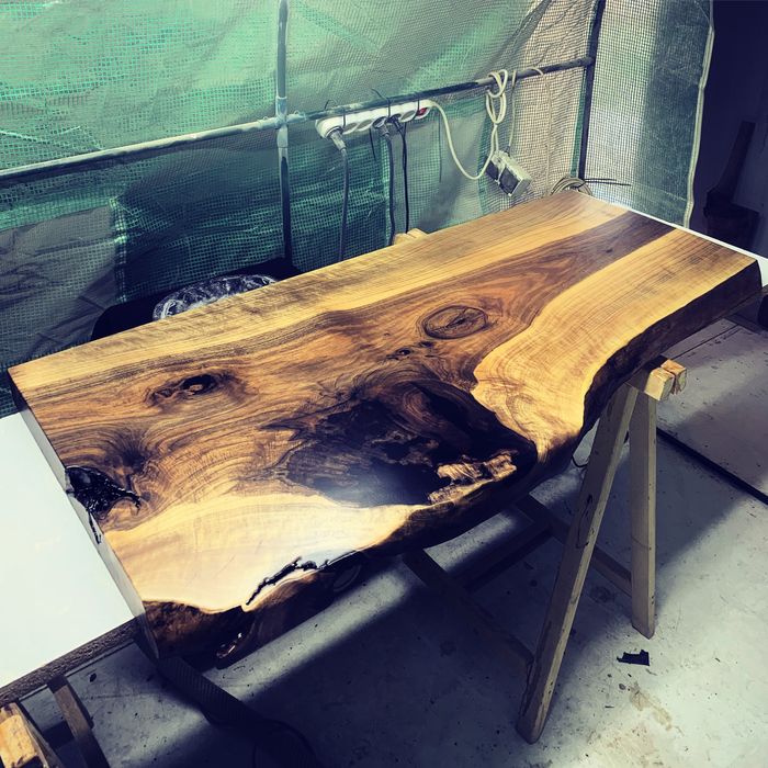 Плотове за баня от естествено дърво и епоксидна смола