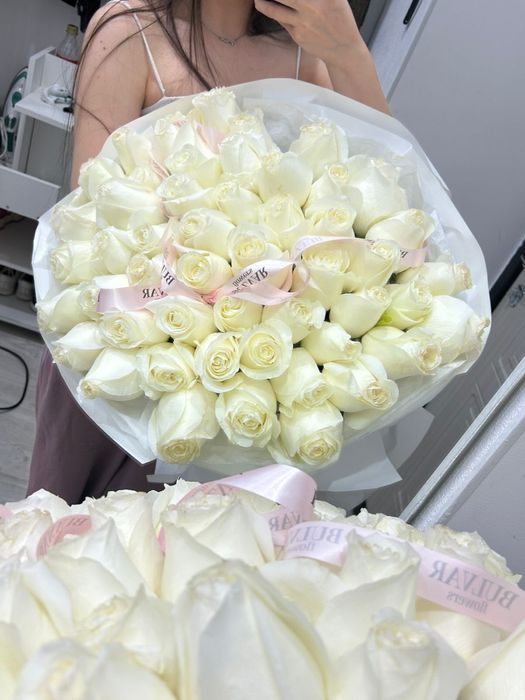 29990тг 51 роза свежые красота