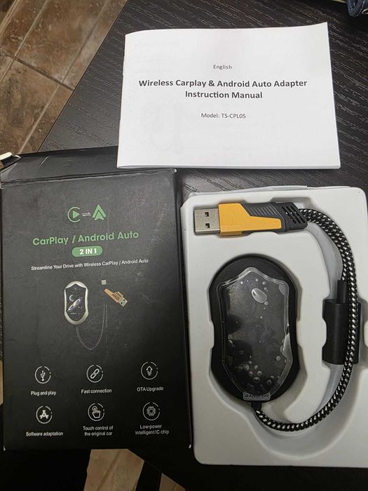 Carplay.  Adaptor Wireless 2 In 1 Android Auto